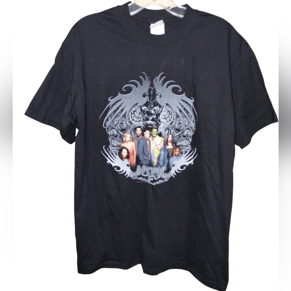Vtg '04 Angel Cast T-shirt Black M Mint Season 5 Buffyverse